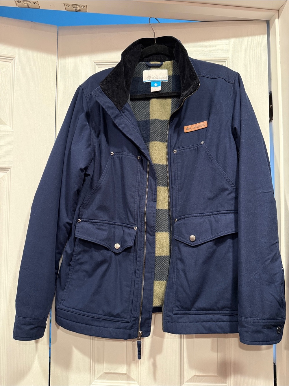 Columbia Men’s Loma Vista Navy Blue Fleece Lined Jacket Sz. Small